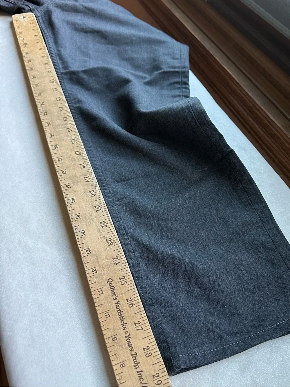 Banana Republic Travel Slim Jeans 36x29 Black Stretch Denim  Charcoal S/599242